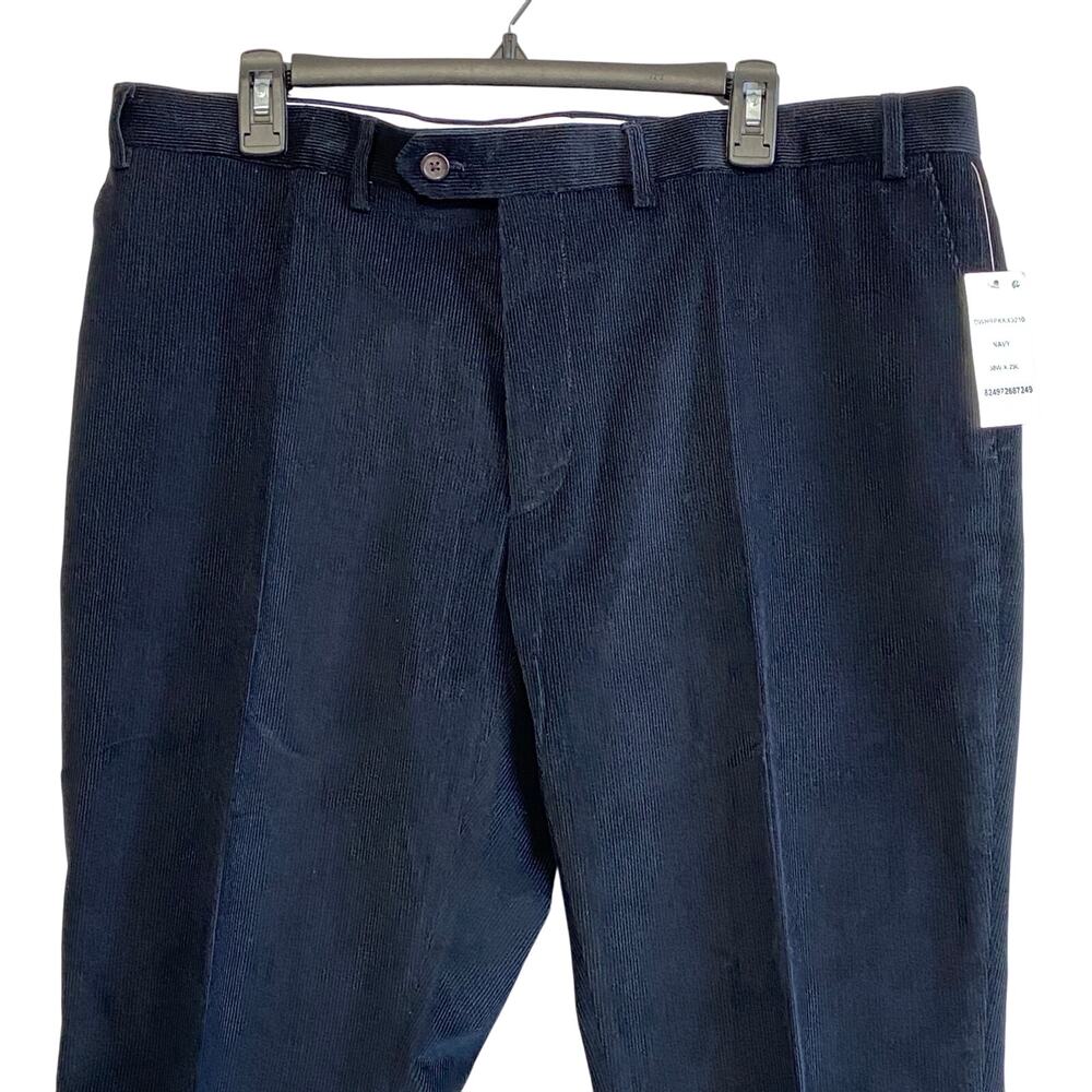 Lauren Ralph Lauren 100% Cotton Corduroy Dark Navy Pants W38 x 29L - Picture 3 of 8